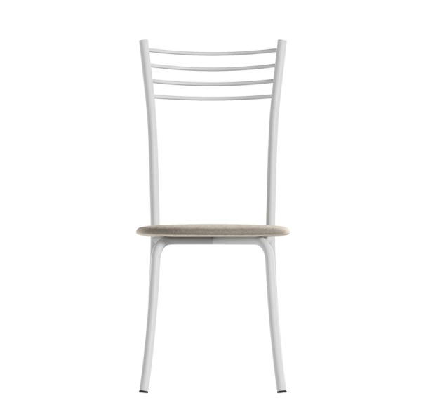 Комплект стульев Кассия (4 шт), белый велюр бежевый