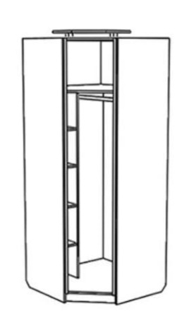 Шкаф Фудзи угловой