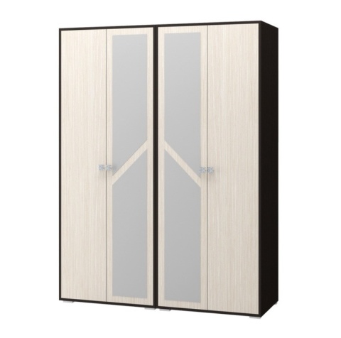 Шкаф 4-х Створчатый Каролина-2 Венге/Ясень Шимо Светлый (1,6х2,22х0,48)