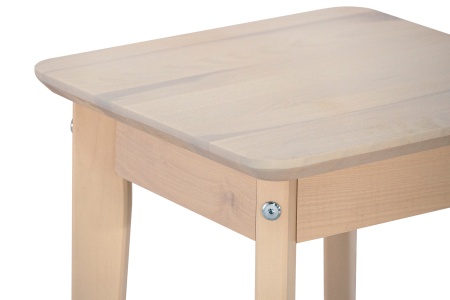 Табурет на венских ножках выбеленная береза